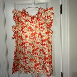 Floral Ruffle women’s top